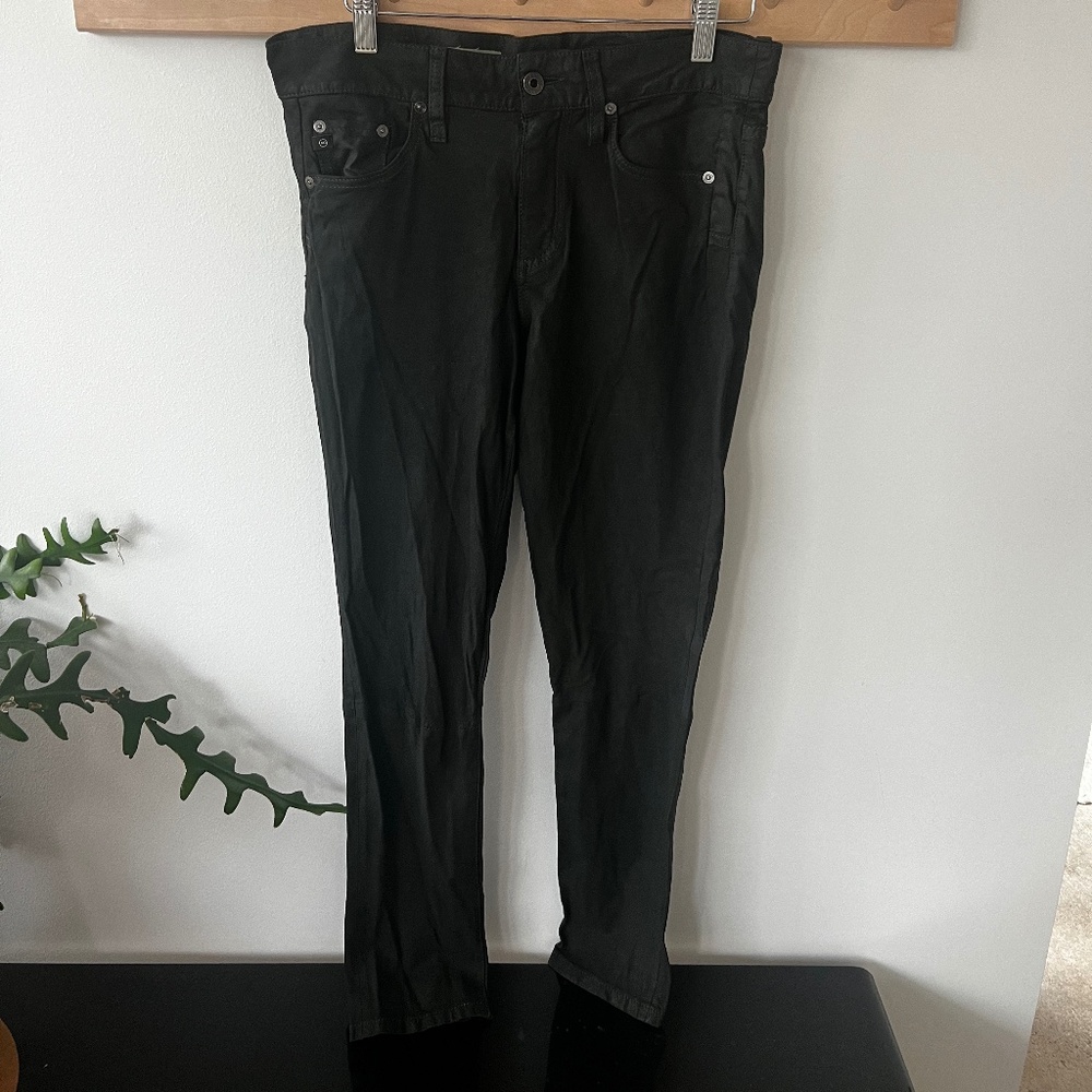 AG The Beau - black faux leather